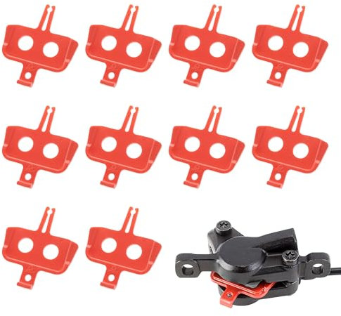 Desenda 10 PCS Bike Disc Brake Pad Spacers Bicycle Hydraulic Disc Brake Pad Spreader Bike Accessories Instert Repair Spacer Tool for Mountain, Road Bike (Orange)