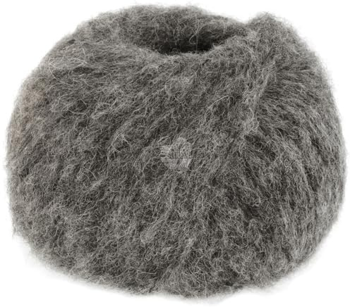LANA GROSSA Alpaca Air II | Leichtes Schlauchgarn mit Baumwolle | Handstrickgarn aus 50% Alpaka (Baby), 27% Polyamid, 14% Baumwolle & 9% Schurwolle (Merino) | 50g Wolle, Stricken & Häkeln | 140m FB 11