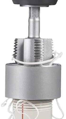 Werkzeug mit Gewinde aus PVC – Werkzeug zum Schneiden von Netzen | integrierter Fräser für interne Verschleißfestigkeit außen für elektrische Bohrmaschine, Reparatur, Klempnerarbeiten im Haus
