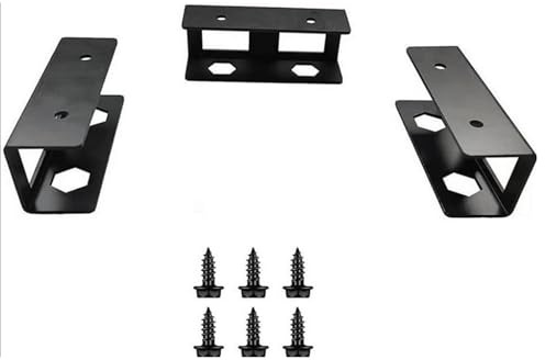 rflaueo 3 Pcs Under Desk Laptop Mount Metal Under Desk Storage Holder with Screws for Laptop, Tablet, Keyboard, Cable Box, Network Switch(U319-3)