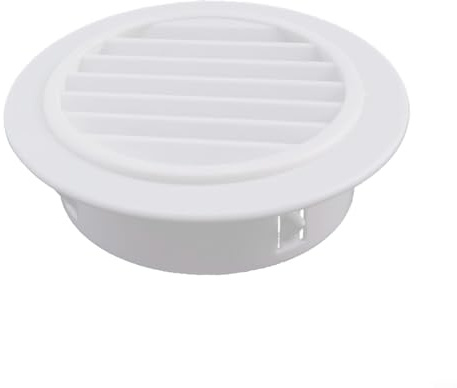 Entlüftungsabdeckung, verstellbar, rund, Lufteinlass, dekorative Platte für Klimaanlage, Loch und Auspuffblocker, Wand- oder Deckenmontage, geräuscharm, für Badezimmer, Küche, Büro, Weiß (Typ 100)