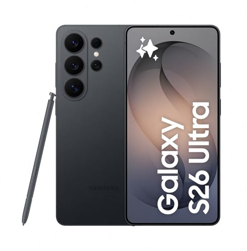 Samsung Galaxy S26 Ultra AI Phone, Privacy Display, Snapdragon AP, 200MP Camera, 12 GB Memory, 256 GB Storage, 5000 mAh Battery, Galaxy AI, Black, 3 Year Extended Warranty (UK Version)