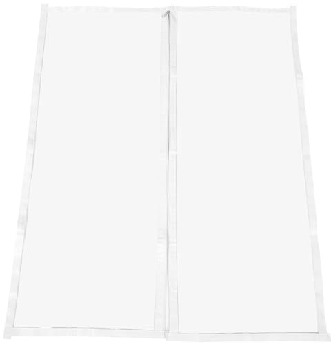 FESTFENDS Self-Adhesive Window Insulation Film Kit Window Wind Blocker for Winter with Cold Resistance and Reusable Plastic Material , White Suitable for Attic Vent and Wrought Iron Grill