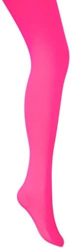Mysasi - Mallas sin pies para mujer, 40 denier, rosa neón, 12-14