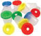 Quickdraw 12 x Non Spill Paint Pots for Kids with Plastic Stopper Lids