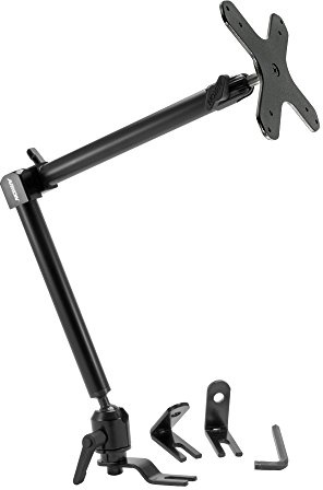 ARKON Mounts VESA-Compatible Car Seat Rail Mount & 22 Adjustable Arm | Designed for VESA 75/100 Compatible Devices | Strong Multi-Angle Arm | for Cars and Trucks | Strong Seat Rail Mount