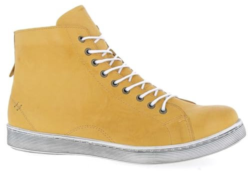 Andrea Conti Schnür-Boots 0341500 High-Top Sneaker Schnürstiefelette, Größe:38 EU, Farbe:Gelb