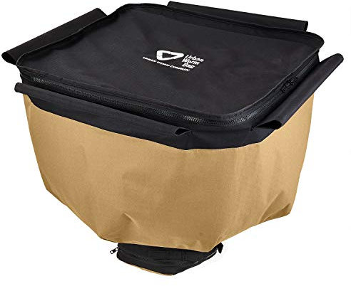 Urban Worm Urban Worm Composting Bin Version 2 - Black, Khaki - 24L x 24W x 22H - 5.3 Cubic Feet - Oxford Fabric with Polyurethane Coating - Indoor Compost Bin
