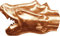 Wasserspeier Drachenkopf Kupfer in den Größen 30, 42 und 65 mm (42 mm)