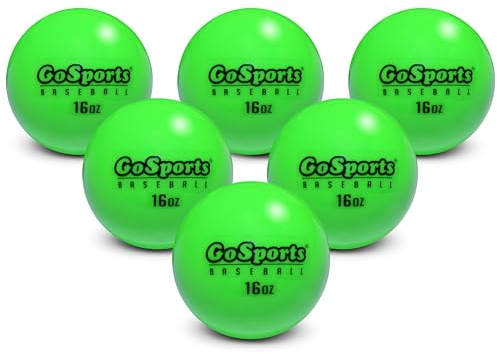 GoSports Unisex-Adult BASB-BALLS-16OZ-6 Baseballs, One Size