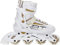Raven Profession Inline-Skates, White/Gold, Größe 38-42 (25cm-27,5cm), verstellbar