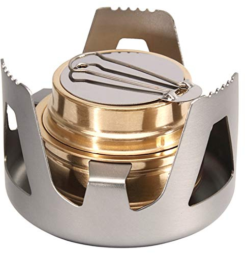 Tbkoly Portable Mini Spirit Burner Alcohol Stove For Outdoor Hiking Camping Cooking