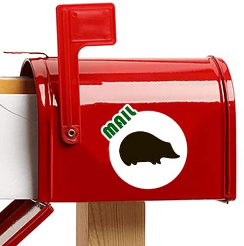 Beauty Gift Schwarzer Igel Tierportray Aufkleber Briefkastenaufkleber Kleber