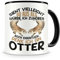 Samunshi® Otter Tasse mit Spruch Sieht vielleicht so aus Otter Geschenk für Otter Fans Kaffeetasse Lustige Tassen zum Geburtstag