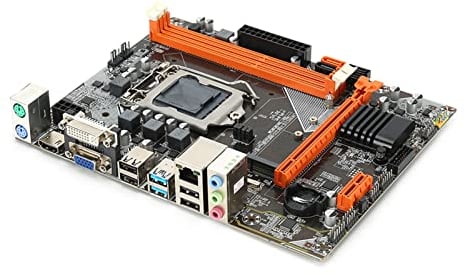 M-ATX Desktop Motherboard, Intel B75 LGA 1155 Gaming Motherboard with M.2 NVME/SATA Slot, Dual Channels DDR3/Power Supply 3+1 Mode, VGA/DVI/HDML, i7 Processor