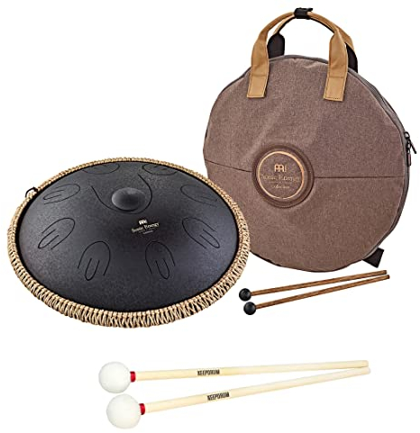 MEINL Sonic Energy OSTD1BK Steel Tongue Drum + keepdrum Schlägel Mallets