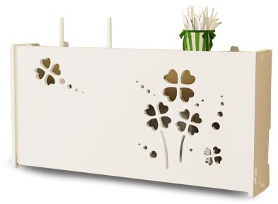 JHLA Modem Cover Box Box Router Shelf for Bedroom, Living Room,C52x9.5x25cm