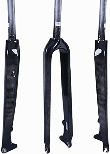 Mountain Bike Rigid Front Fork Straight Tube Carbon Fiber Fork Bicycle Accessories 26 Inch 27.5 Inch 29 Inch