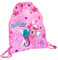 PERLETTI Einhorn Meerjungfrau Turnbeutel für Kinder - Schuhe Sportbeutel Rosa Silber für Kleine Mädchen - Schuhbeutel Sportsack für Kindergarten Grundschule Sport Reisen - 39x31 cm (Einhorn)