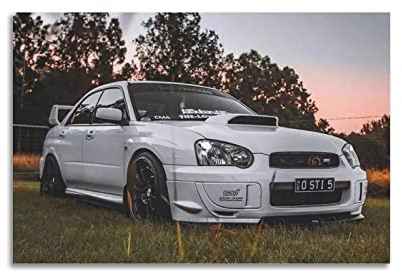JUNNA JDM Sportauto-Poster für Subaru WRX STI Super Car Dekorative Malerei Leinwand Wand und Kunst Bild Familie Schlafzimmer Dekor 30 x 45 cm