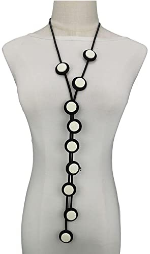 Bysonglezai Halskette Damen Ketten Anhänger Frauen Geschenk Lange Anhänger Halsketten Für Frauen Gothic Halskette Gummi Designer Handgemachte Kette Kleidung