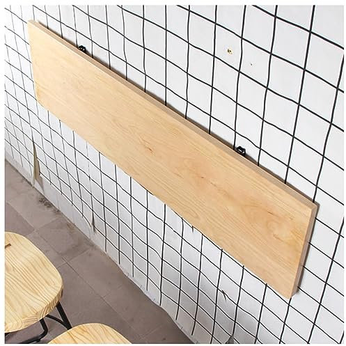 Wand Montierter Klapptisch, Bartisch, Platzsparender Schwimmender Schreibtisch aus Holz, Bis 80 kg Belastbar (Size : 80x45cm/31x18in)