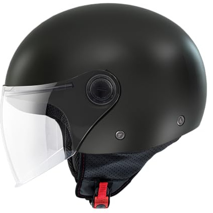 MT Helmets MT Helm Street S Mattschwarz Größe XS | | Helmen | Druckknopf | Kunststoff | geeignet für Mofa, Moped, Motorrad, Roller