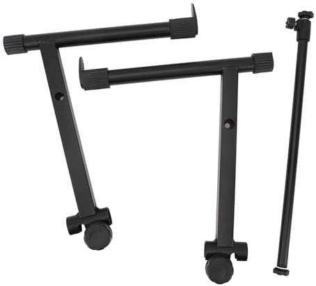 L Shape Keyboard Stand Extension Adapter, 2 Tier Riser, 42 to 75cm Width Adjustment, Portable Design, Durable Materials