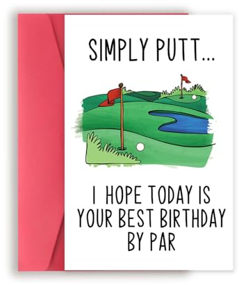 YiKaLus Geburtstagskarte für Golfer