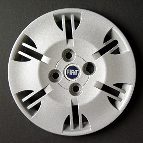 Satz mit 4 anpassbaren Radkappen – für FIAT Panda New Dynamic (BLAUES Logo) – Durchmesser 13 Zoll – Nicht original