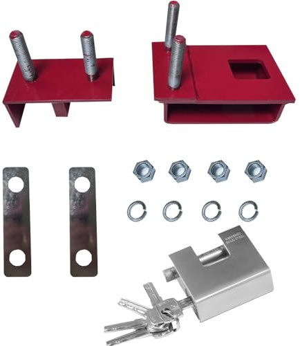 Foghorn Construction Heavy-Duty Bolt-On Keyed Lock Box for Shipping Containers - Includes 5 Keys, 100% Steel Build for Maximum Security