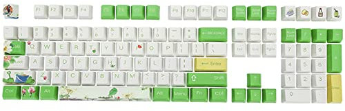 108 Tasten PBT Tastenkappen Set Neuheit Tastenkappen Farbsublimation OEM-Profil ForMX Switch DZ60 GK61 SK61 Mechanische Tastatur Pbt Tastenkappen Tastenkappe OEM-Profil DYE-SUB Englisch