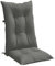 vidaXL Hochlehner-Auflagen 2 STK. Melange Dunkelgrau 120x50x7cm Stoff