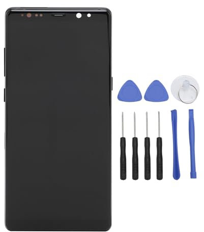 pour Remplacement D'écran Note 8, Assemblage D'écran Tactile LCD Numériseur avec Cadre, Pièces de Réparation D'assemblage de Numériseur D'affichage 2K FHD (Pas de Fonction