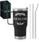 Maverton Mug Isotherme Noir 600 ml en Acier Inoxydable avec Brosse de Nettoyage - Gobelet avec Paille et Couvercle gravé - Cadeau Anniversaire Femme - Idee Cadeau Femme prenon