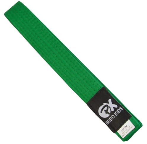 TEKKA BUDO Budogürtel Kids Soft, Längen - Weicher Farbgürtel für Kinder - Leicht zum Binden - Karate, Judo, Taekwondo, Kampfsport