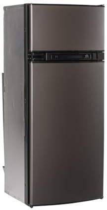 NORCOLD 692059 5.3 CU FT REFRIGERATOR LP, Model N4150AGR; Dual Compartment 2 Door Refrigerator With Freezer; Permanent Mount; Right Hand Door; 5.3 Cubic Foot Capacity; 49-3/16 Inch Height x 20-3/4 Inch Width x 21-11/16 Inch Depth