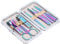 7pcs Nail Clipper Manicure Pedicure Kit-Stainless Steel Nail Care Grooming Tool with Case-for Outdoor and Home Use