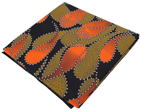 6 Meter Afrikanische Stoff Polyester Farbe Gedrucktes Wachs Tuch für Kleidung Handwerk Festival Party