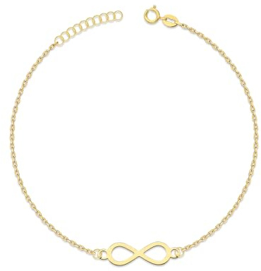 LAMUR Armband aus 585er-Gold, Goldarmband für Damen, Damenschmuck, Goldschmuck mit Reinigungstuch, Damenarmband