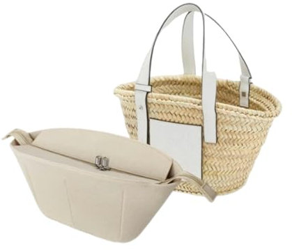 Xoppia Taschen-Organizer, kompatibel mit Loewe Classic Bastkorb, Tasche, Filzeinsatz für Damen, Tragetasche, Handtasche (Stil A, Medium)