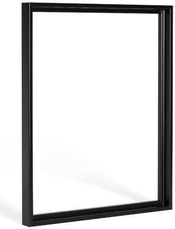 Schattenfugenrahmen Lico 60x80cm Schwarz (matt) Selbstmontage Bausatz DIY