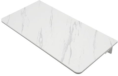 UHDUIG Wandklapptisch Klappbarer Wandtisch Schwimmender Schreibtisch Esstisch mit Pop up Verbindung Arbeitstisch kann als Esstisch Bürotisch Schreibtisch Laptoptisch (Weiß, 80x40cm)