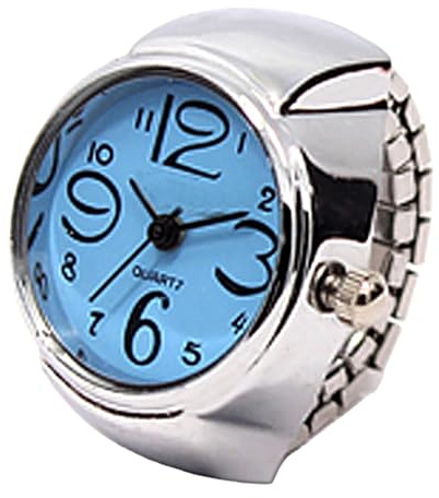 Generisch Pärchen Kette Ringe For Ring Watch For Women Ring Seifenblasen Große Ringe (Blue, One Size)