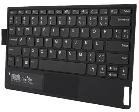 Yanmis Bluetooth-Touchpad-Tastatur, Kabellos Wiederaufladbar, QWERTY-Layout mit Null Latenz, für ThinkPad X1 Fold Tablet