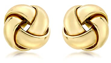 CARISSIMA Damen-Ohrstecker 18ct Knot Stud Earrings 750 Gelbgold - 7.55.6269