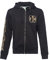 West Coast Choppers Zip Hoody Lock up, Size:S, Color Black