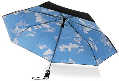 totes Paraguas de cierre automático con impresión de toldo, Cielo., Talla única, Under Canopy Print - Paraguas de cierre automático