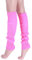 ShiFan Jambiere En Tricot Fluo Femme Chaussettes Hautes Guetres Danse 80'S Rose