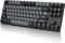 DURGOD Taurus K320 TKL Mechanical Keyboard – Backlight, 87 Tenkeyless Keys, US Layout, USB C Cable, Doubleshot PBT Keys, Programmable Keys, NKRO, Windows & Mac (Cherry MX Brown, Corona)